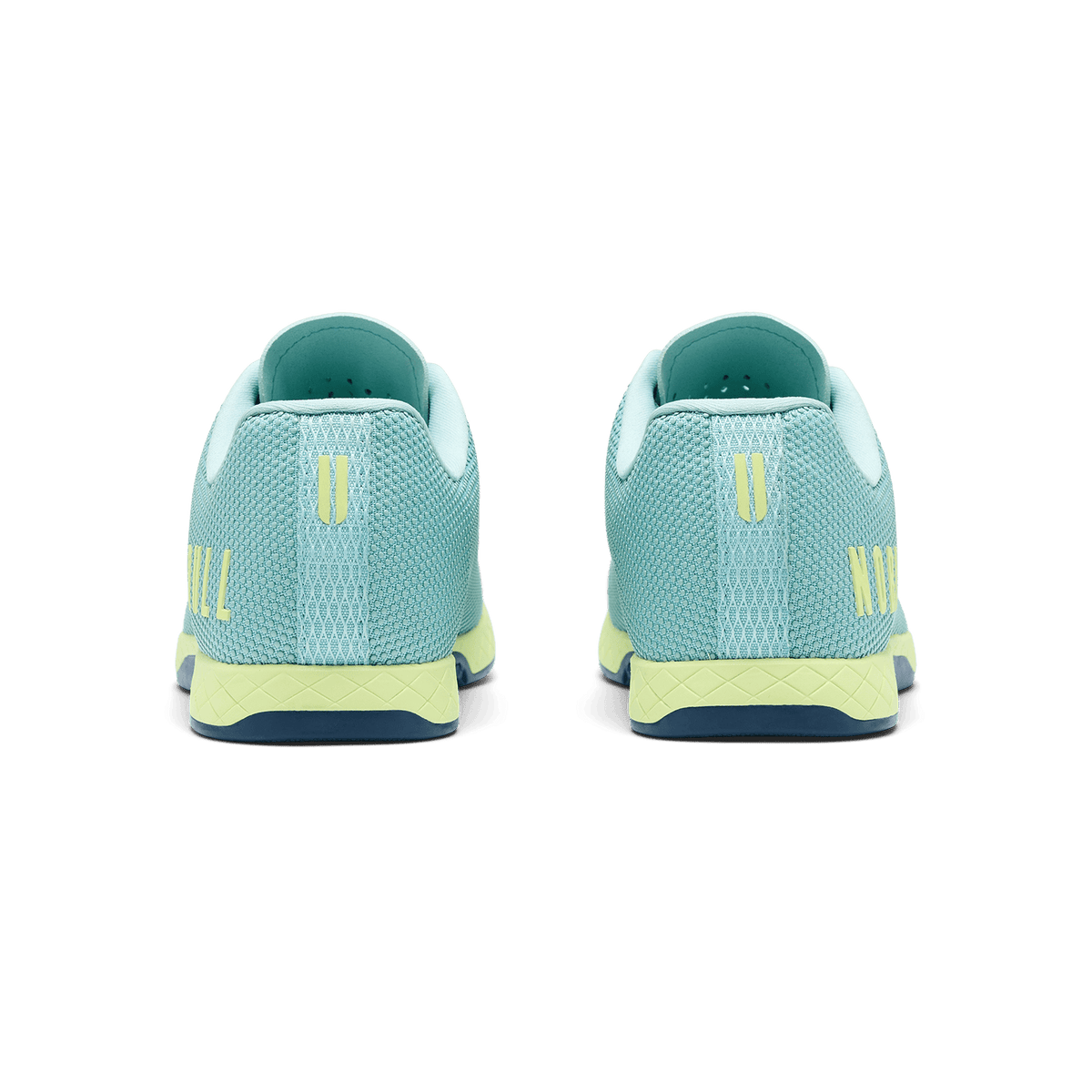 Blue Haze Pear Outwork Shoe Back Angle.