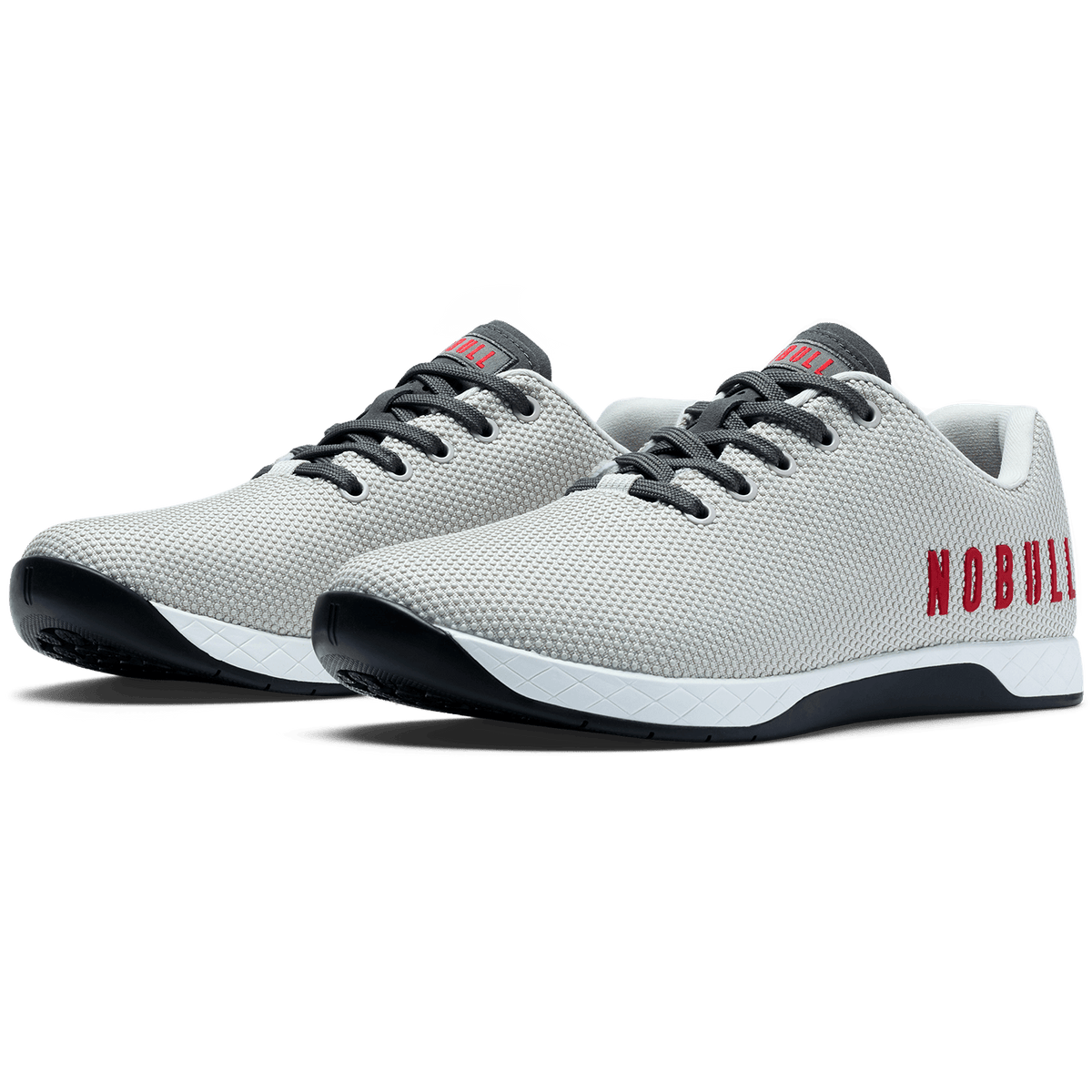Light Gray Classic White Jet Black Outwork Shoe Front Side Angle.