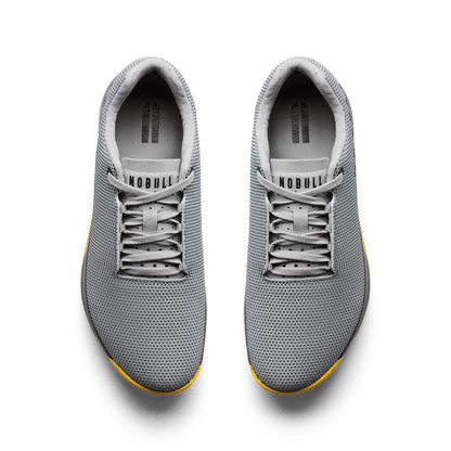 Pewter Marigold NOBULL Outwork Edge Shoe Overhead Angle. 