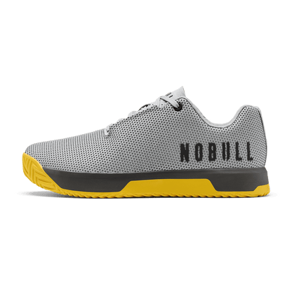 Pewter Marigold NOBULL Outwork Edge Shoe Lateral Angle. 