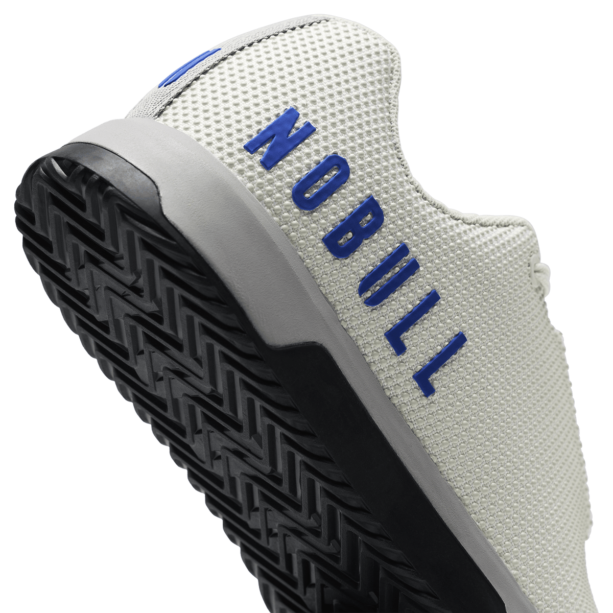 Classic White Light Gray Outwork Edge Shoe Detail Angle.