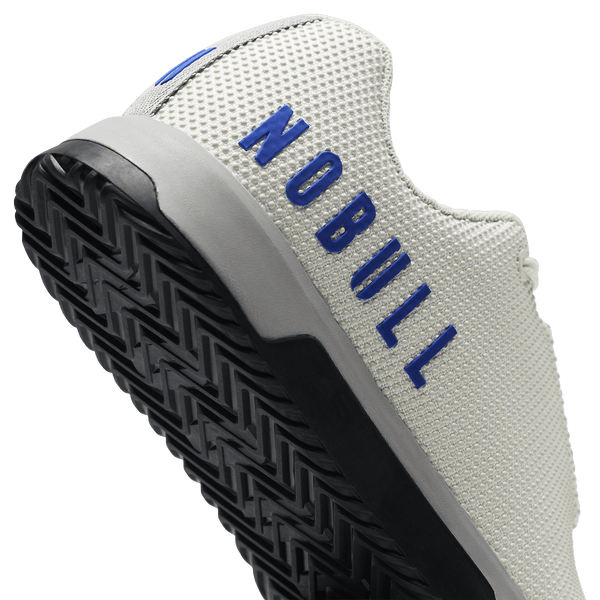 Classic White Light Gray Outwork Edge Shoe Detail Angle.