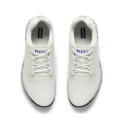 Classic White Light Gray Outwork Edge Shoe Overhead Angle.