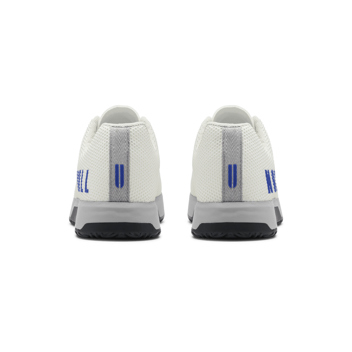 Classic White Light Gray Outwork Edge Shoe Back Angle.