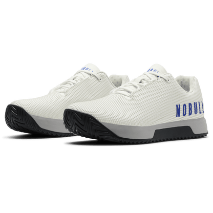Classic White Light Gray Outwork Edge Shoe Quarter Angle.