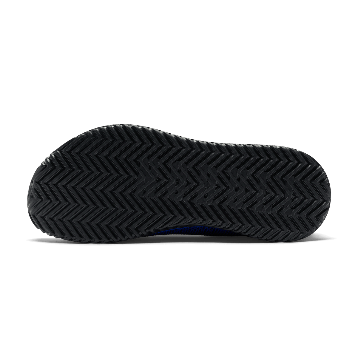 Electric Blue Outwork Edge Shoe Bottom Angle.