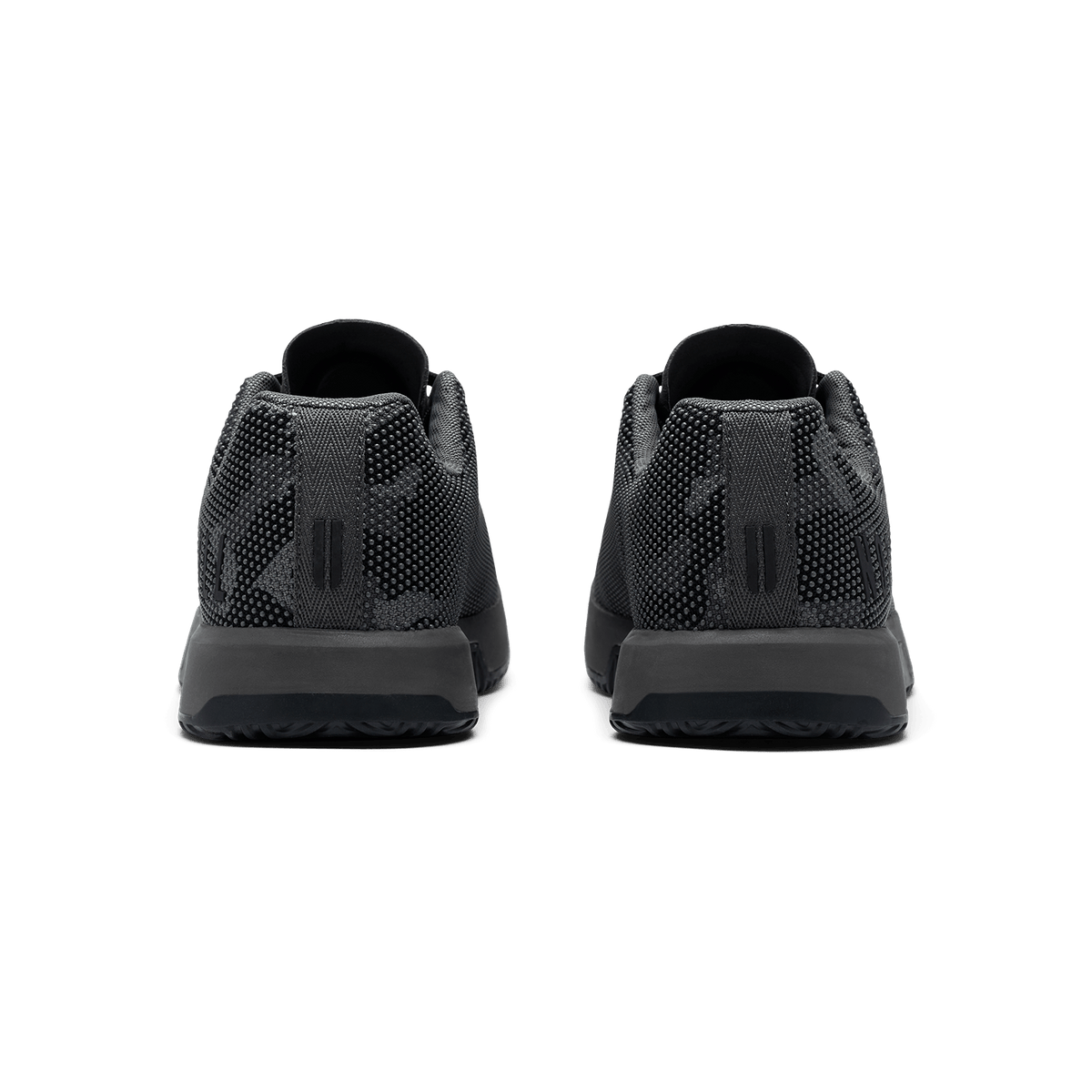Gray Jungle Camo Outwork Edge Shoe Back Angle.
