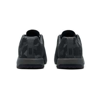 Gray Jungle Camo Outwork Edge Shoe Back Angle.