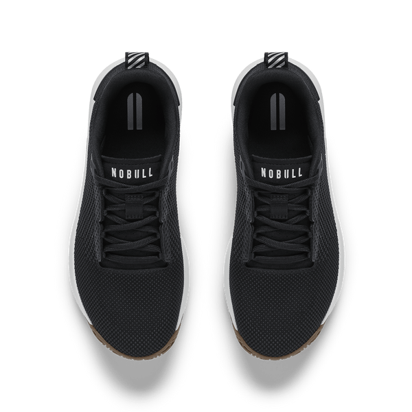 Jet Black Classic White Gum Outwork Flex Shoe Above Angle.
