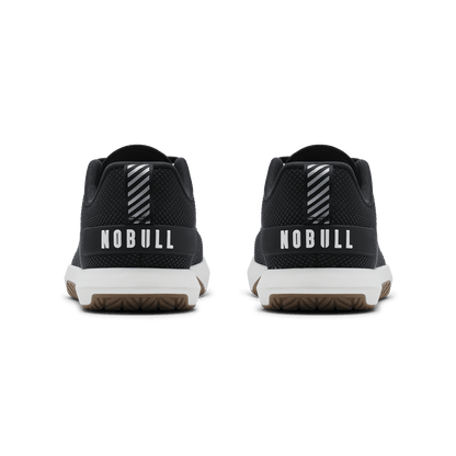 Jet Black Classic White Gum Outwork Flex Shoe Back Angle.