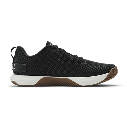 Jet Black Classic White Gum Outwork Flex Shoe Medial Side Angle.