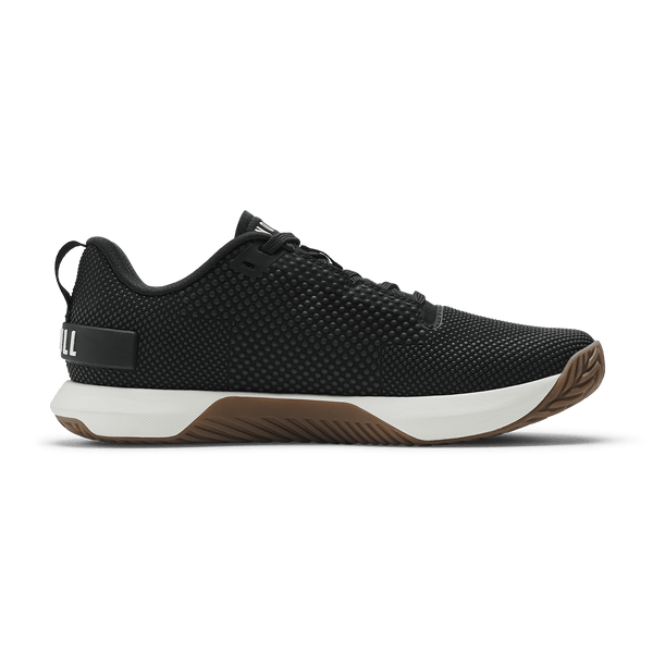 Jet Black Classic White Gum Outwork Flex Shoe Medial Side Angle.