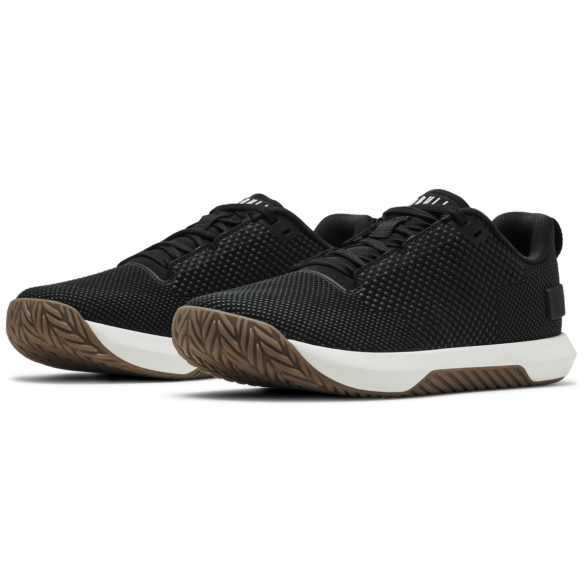 Jet Black Classic White Gum Outwork Flex Shoe Front Side Angle.