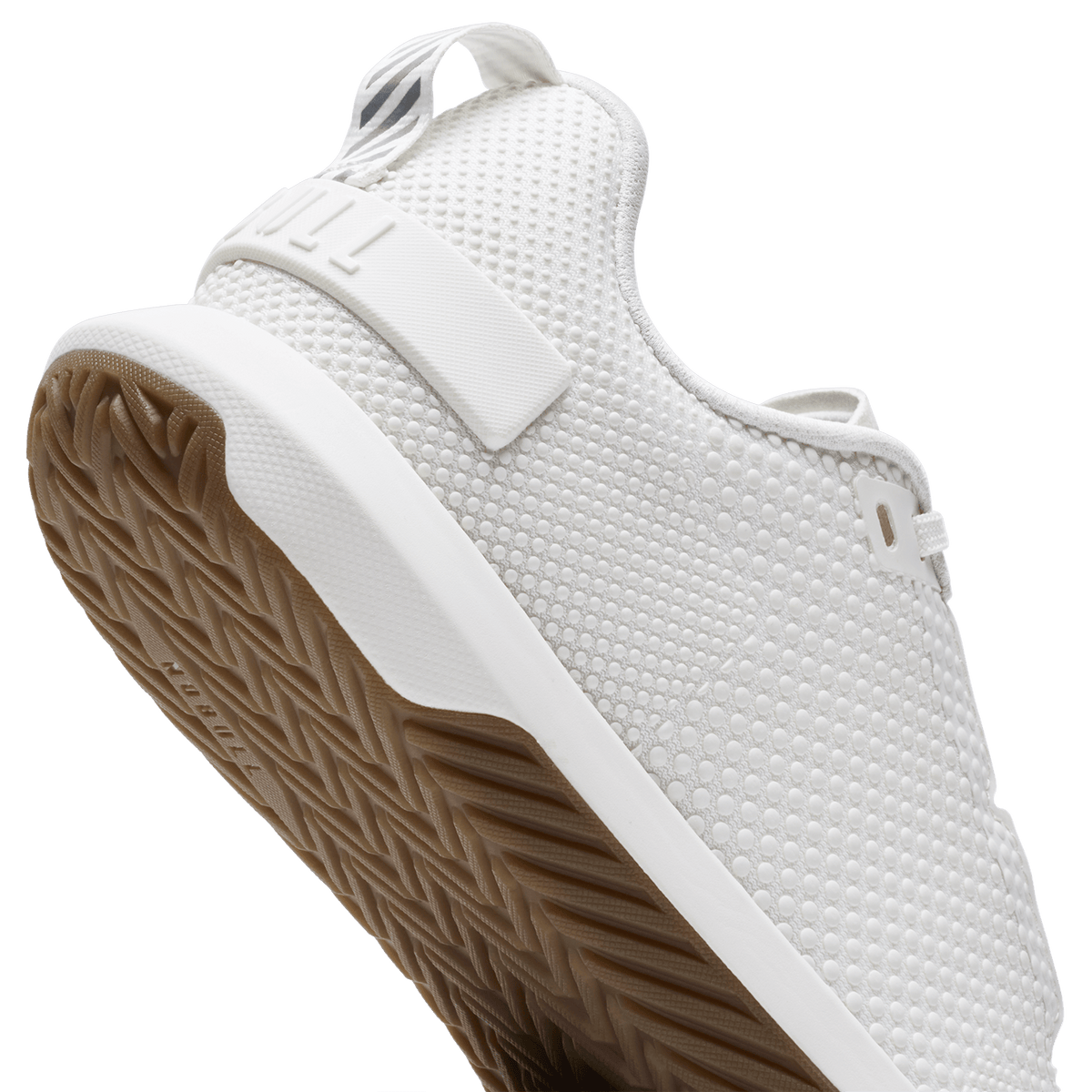 Classic White Gum Outwork Flex Shoe Detail Angle.