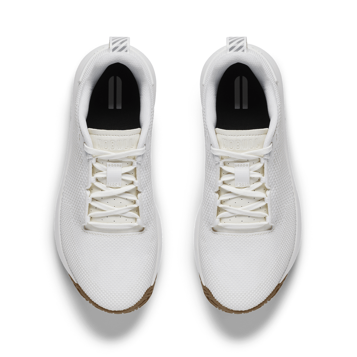 Classic White Gum Outwork Flex Shoe Above Angle.