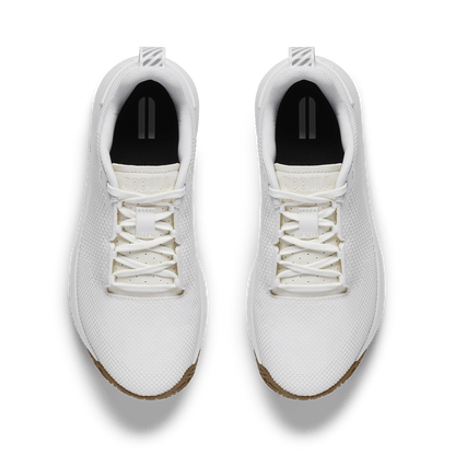 Classic White Gum Outwork Flex Shoe Above Angle.