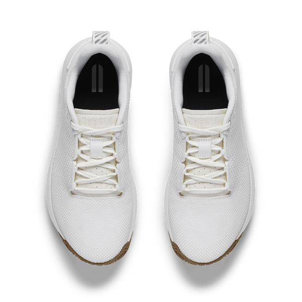 Classic White Gum Outwork Flex Shoe Above Angle.