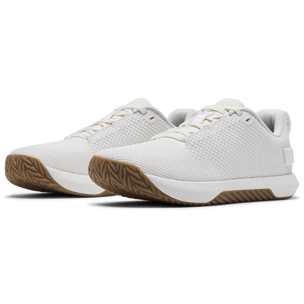 Classic White Gum Outwork Flex Shoe Front Side Angle.