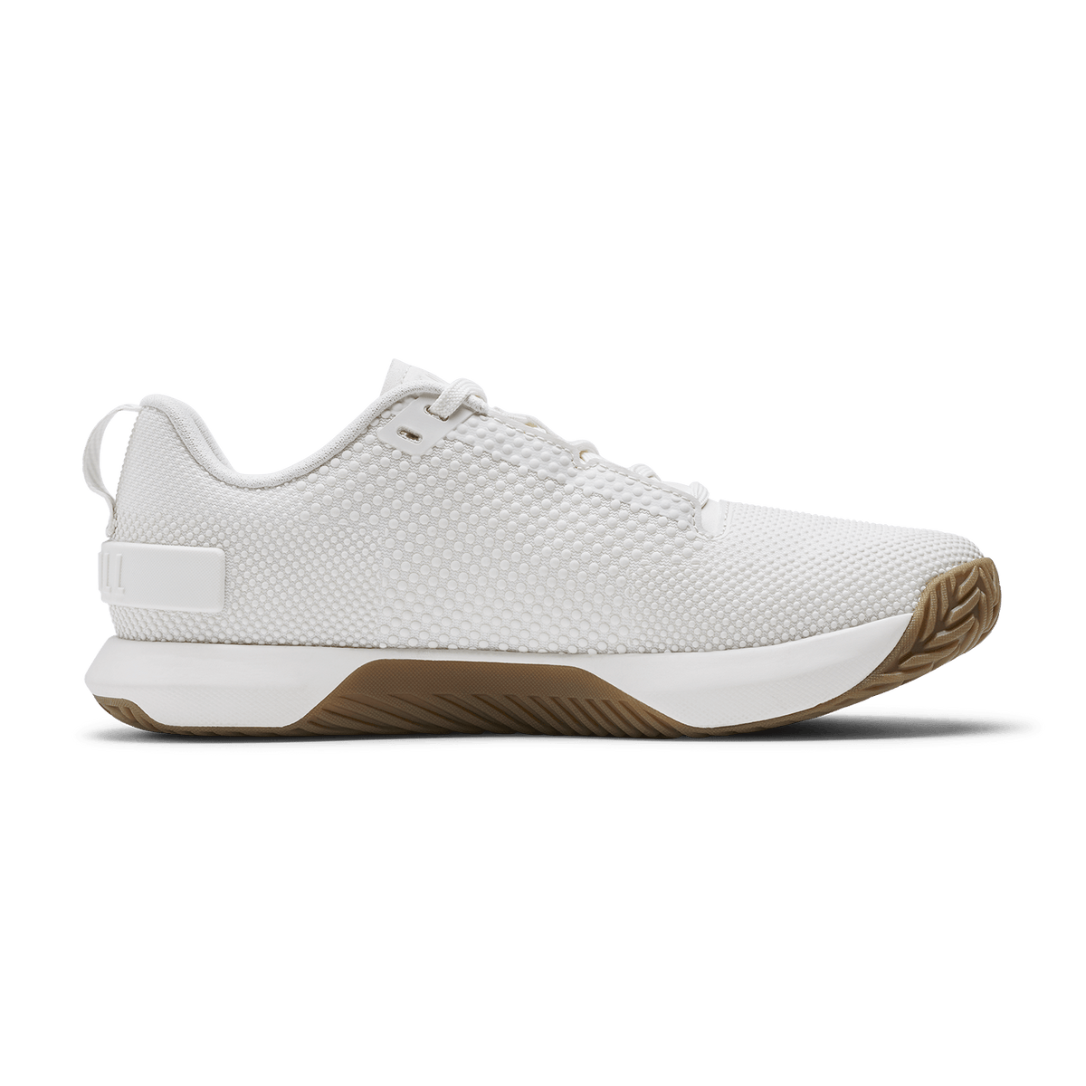 Classic White Gum Outwork Flex Shoe Medial Side Angle.