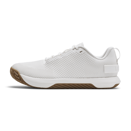 Classic White Gum Outwork Flex Shoe Side Angle.