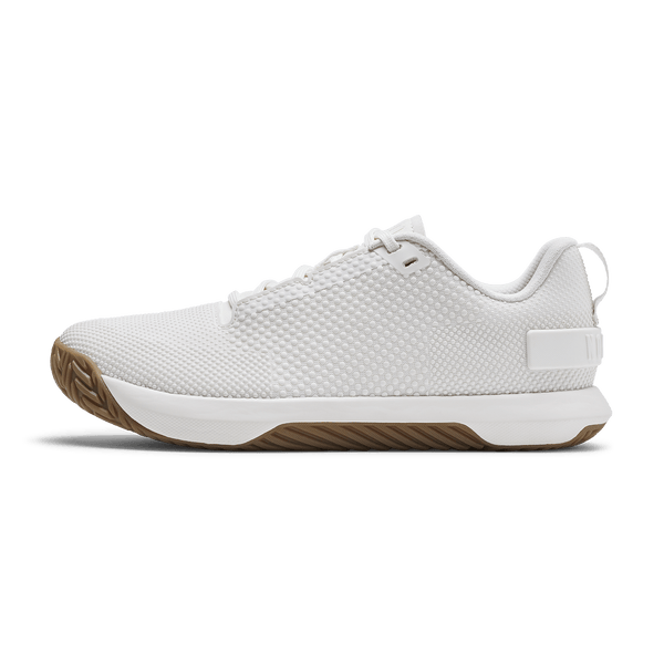 Classic White Gum Outwork Flex Shoe Side Angle.