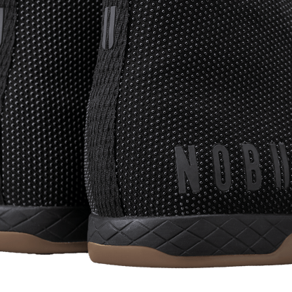 Black Gum Outwork High-Top Shoes Detail Angle.