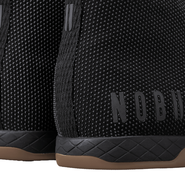 Black Gum Outwork High-Top Shoes Detail Angle.