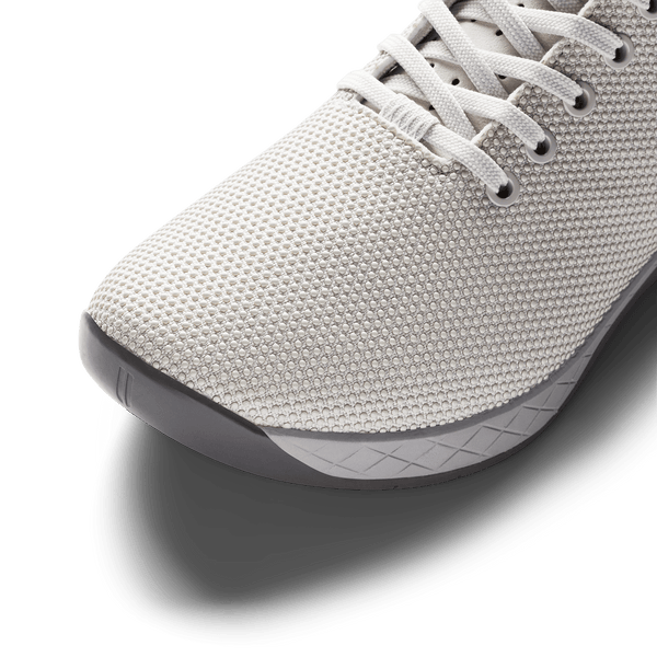 Light Grey Outwork High-Top Shoe Detail Angle.