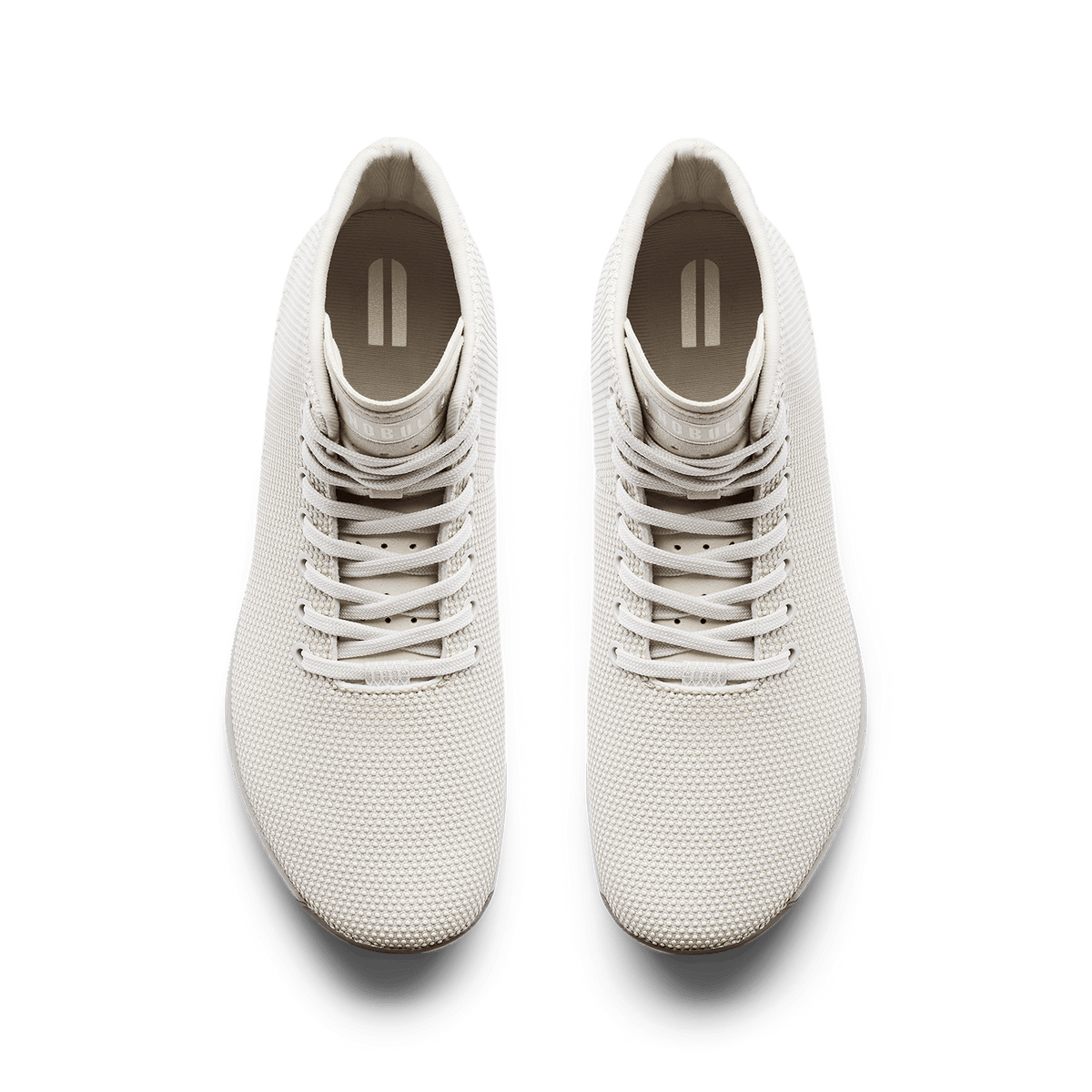 Light Grey Outwork High-Top Shoe Overhead Angle.