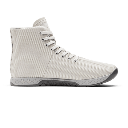 Light Grey Outwork High-Top Shoe Medial Angle.