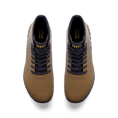 Dark Tan Jet Black Outwork High-Top Overhead Angle.