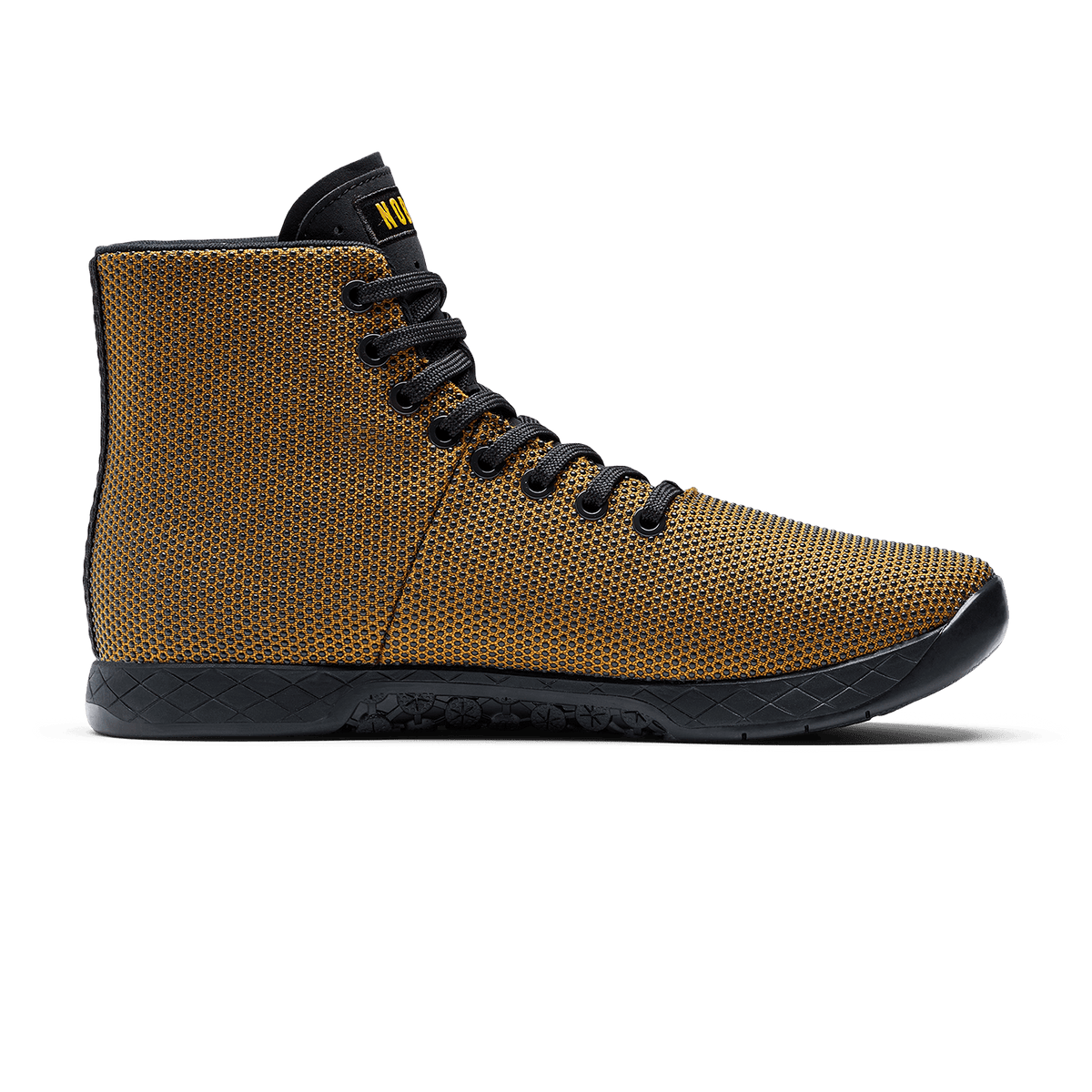 Dark Tan Jet Black Outwork High-Top Medial Angle.