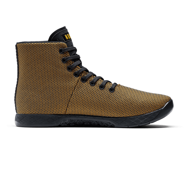 Dark Tan Jet Black Outwork High-Top Medial Angle.
