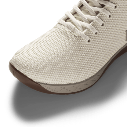 Feather Gum Outwork High-Top Shoe Detail Angle.