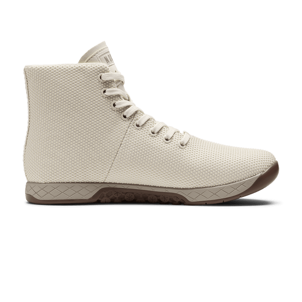 Feather Gum Outwork High-Top Shoe Medial Angle.