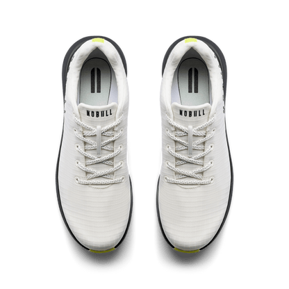 White Zest Golf Ripstop Shoe Overhead Angle.
