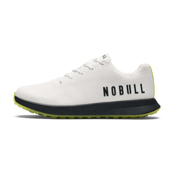 White Zest Golf Ripstop Shoe Side Angle.