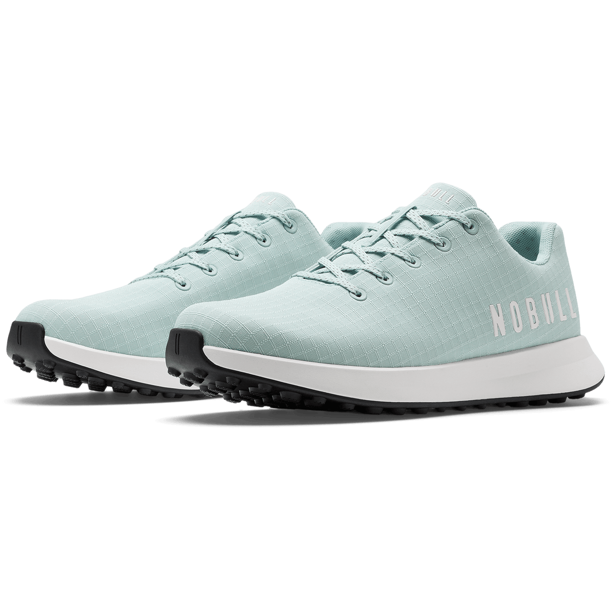 Blue Haze Ripstop Golf Shoe Quarter Angle.