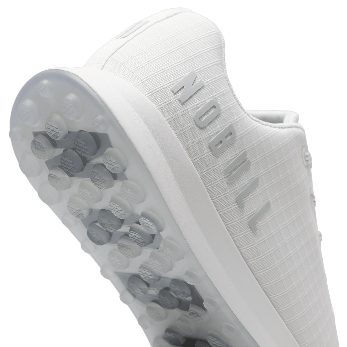 White Ripstop Golf Shoe Detail Angle.
