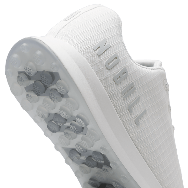 White Ripstop Golf Shoe Detail Angle.