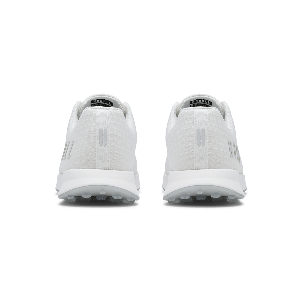 White Ripstop Golf Shoe Back Angle.