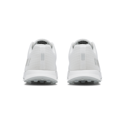 White Ripstop Golf Shoe Back Angle.