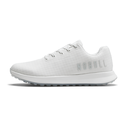 White Ripstop Golf Shoe Side Angle.