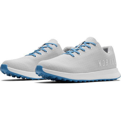 Light Gray Pacific Coast Golf Ripstop Shoe Quarter Angle.