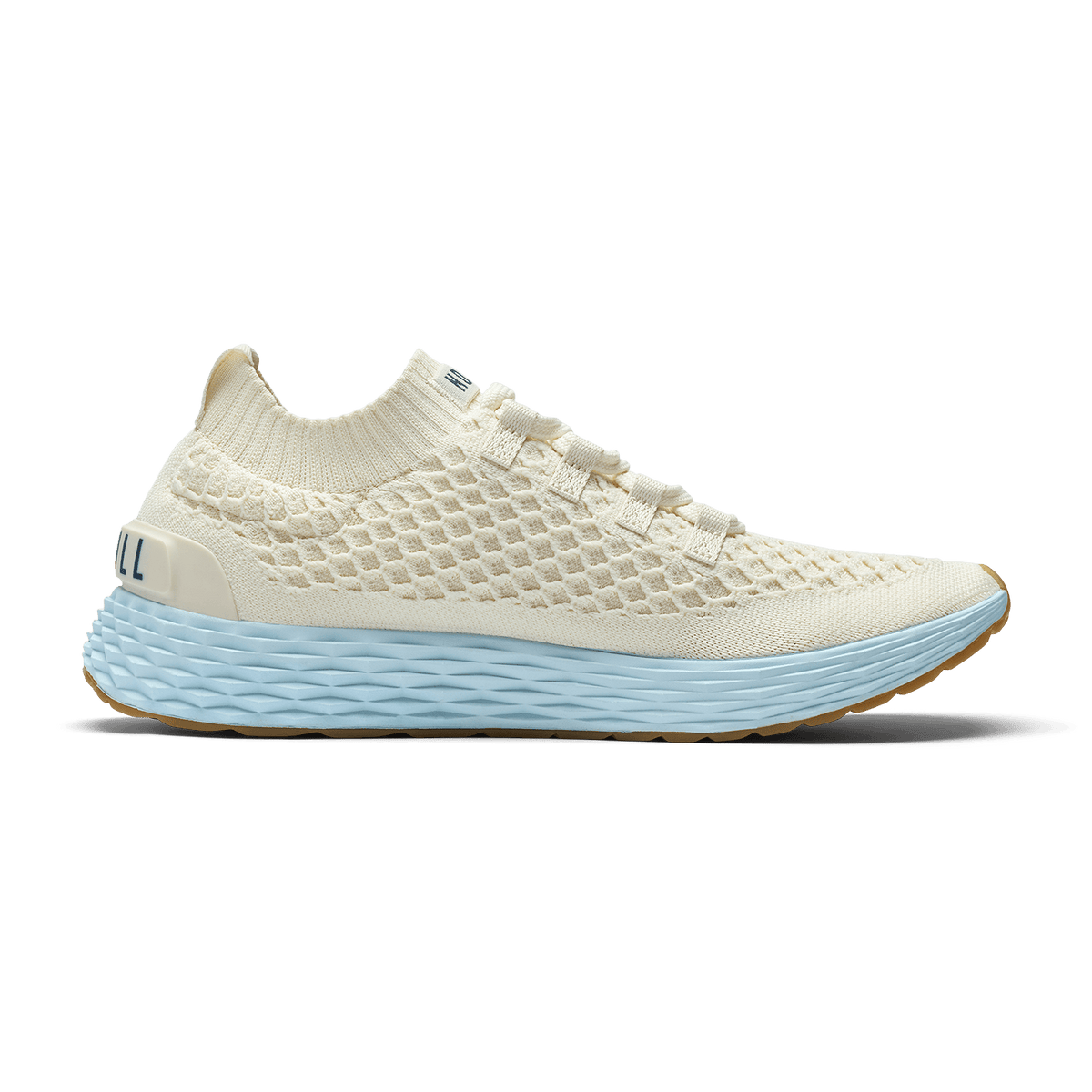 Mineral White Ice Water Allday Knit Shoe Medial Side Angle.