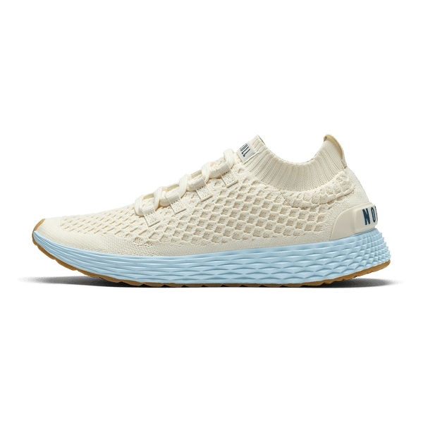 Mineral White Ice Water Allday Knit Shoe Side Angle.