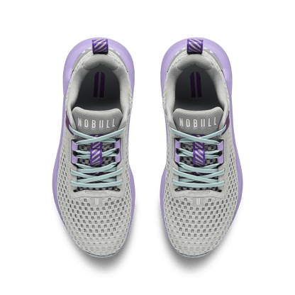 Light Gray Purple Rose Journey 2 Shoe Overhead Angle.