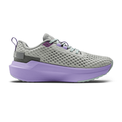 Light Gray Purple Rose Journey 2 Shoe Medial Angle.