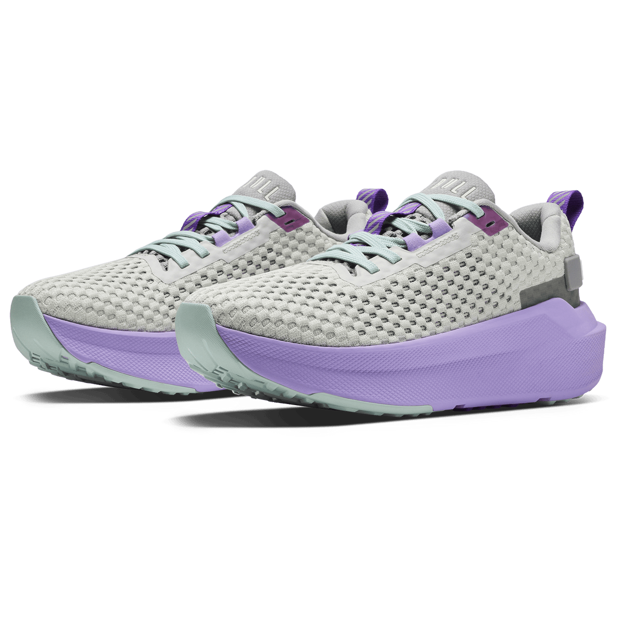 Light Gray Purple Rose Journey 2 Shoe Quarter Angle.