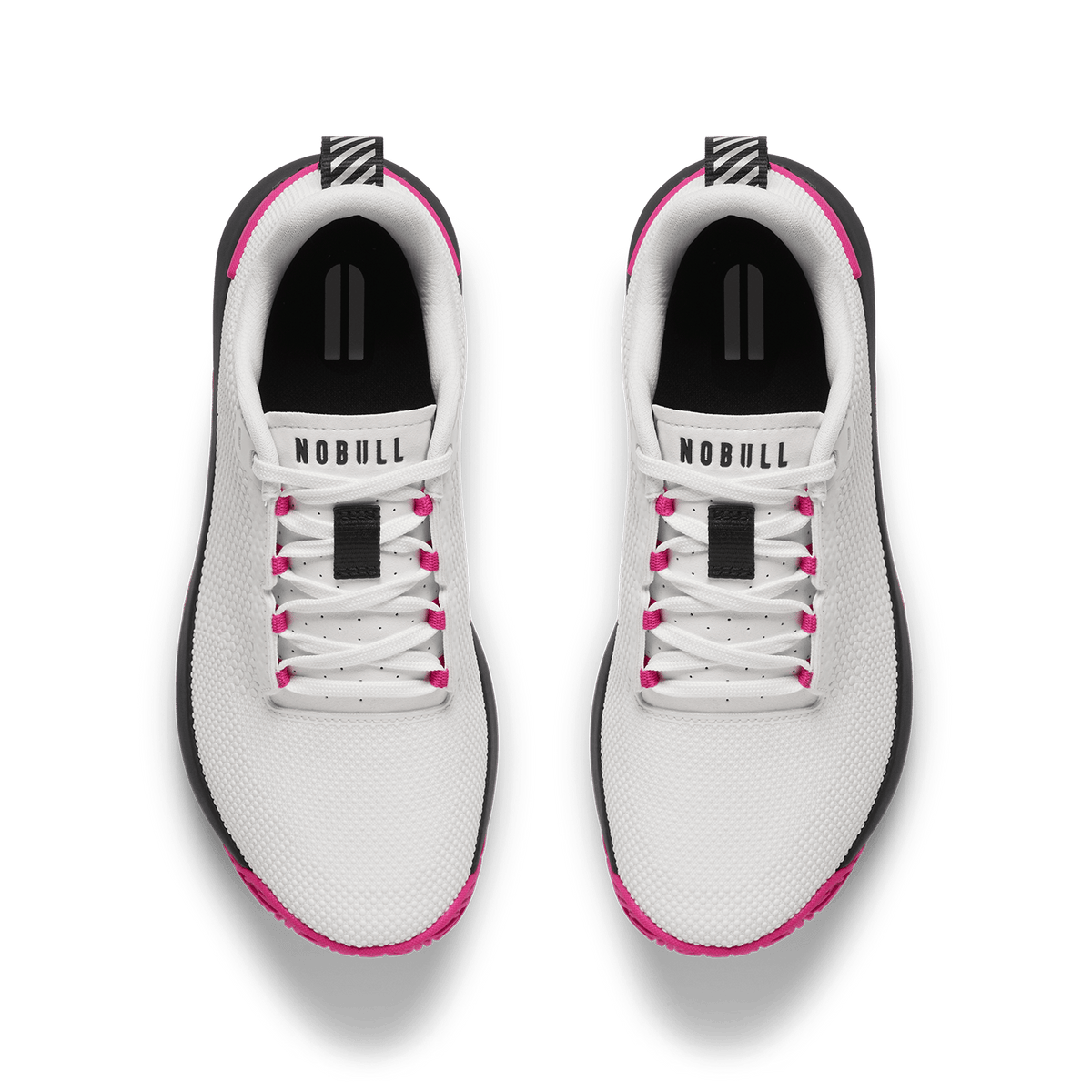Classic White Pink Glo Outwork Flex Shoe Overhead Angle.